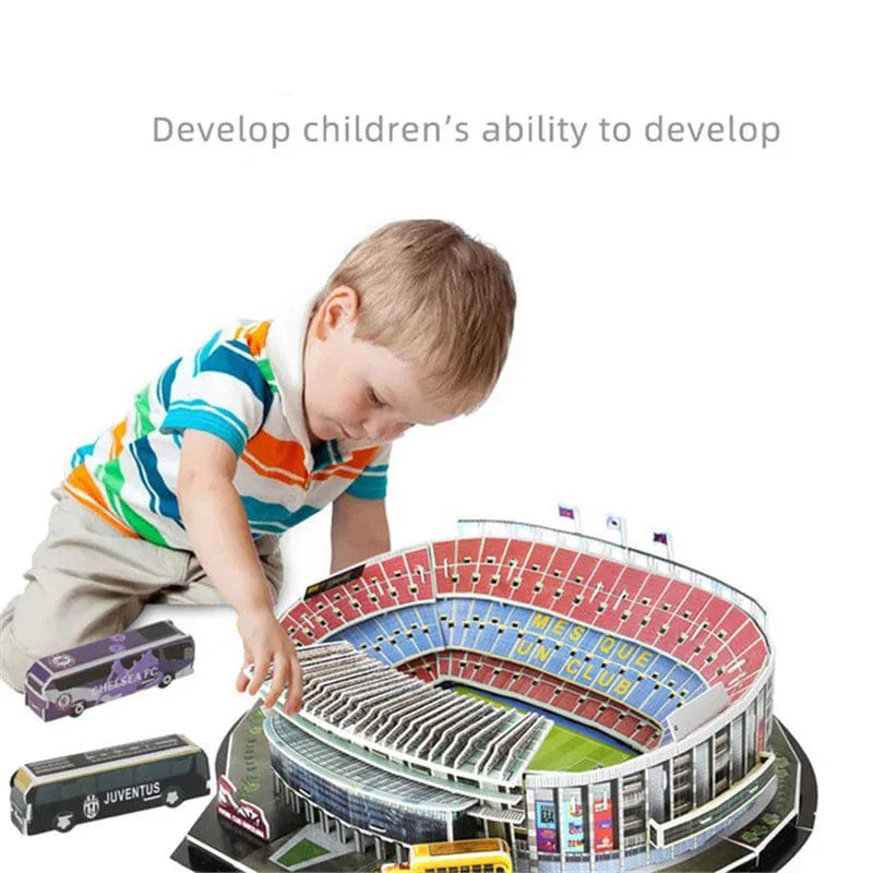 DIY Stadium Puzzle Game Toy Random Design