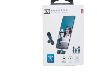 K9 2 in 1 Dual Microphone Mic Plug & Play USB Type C & IOS Wireless Lavalier Microphone Auto Sync Noise Reduction NO APP or Bluetooth Needed- Dual Mic