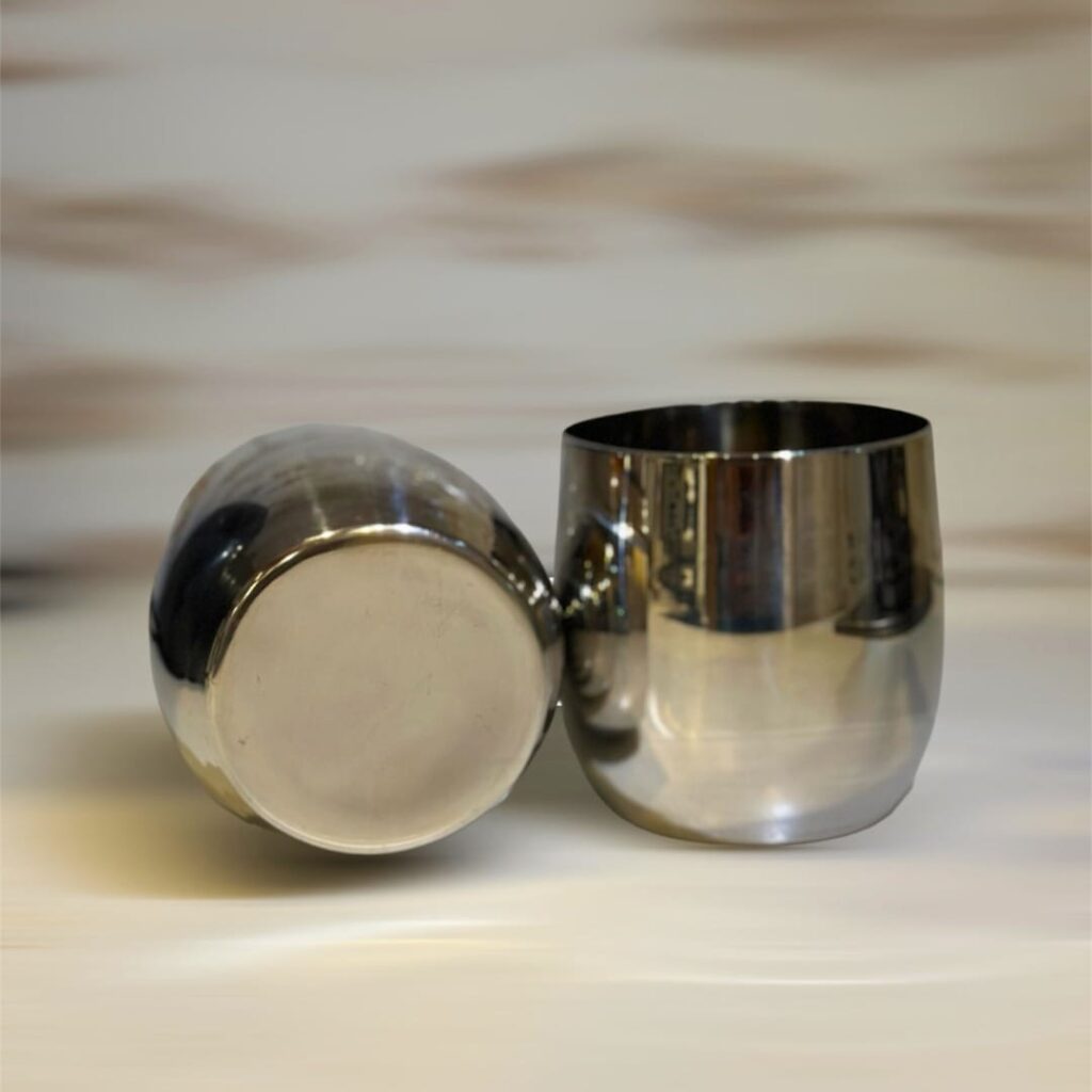 ROUND GLASS - STAINLESS STEEL(Pakistan Made)