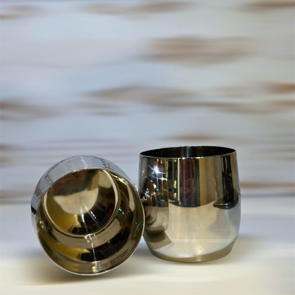 ROUND GLASS - STAINLESS STEEL(Pakistan Made)