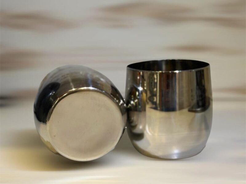 ROUND GLASS - STAINLESS STEEL(Pakistan Made)