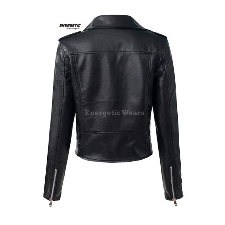 Latest Fashion Genuine Motorcycle Motor Bike Leather Jacket for Women