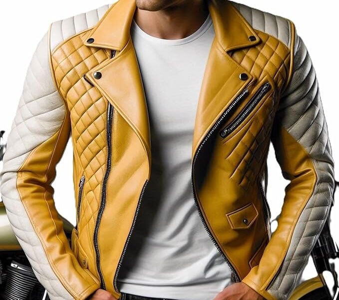 Men's café racer leather jacket (Prices will be in $)