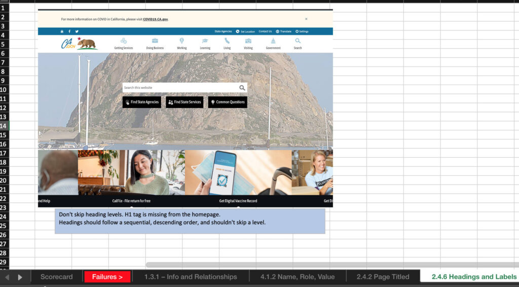 web accessibility testing and wcag audits on both mobile and desktop
