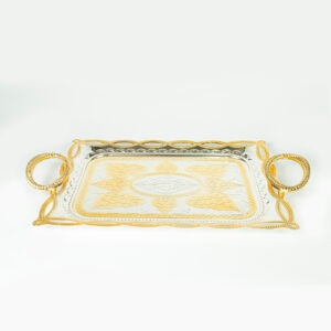 Tray Set Golden and Silver