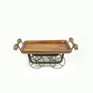 Wooden Serving Cart