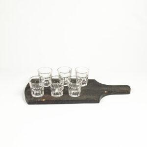 Wooden Tray with Shots