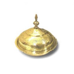 Kashmiri Wazwan Serving Bowl - Brass