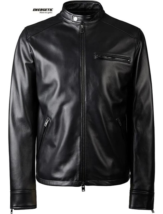 Latest High Quality New Style Men’s Black Lambskin Leather Jacket