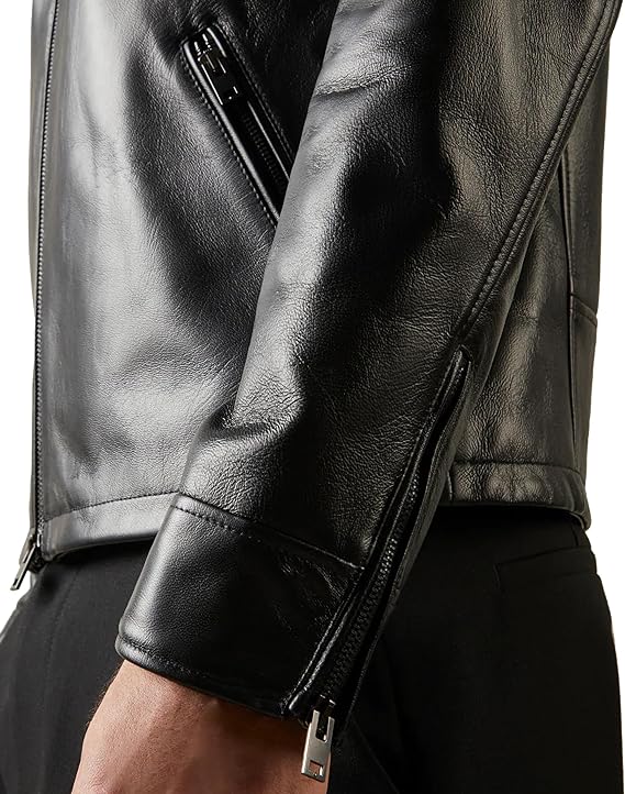 Latest High Quality New Style Men’s Black Lambskin Leather Jacket