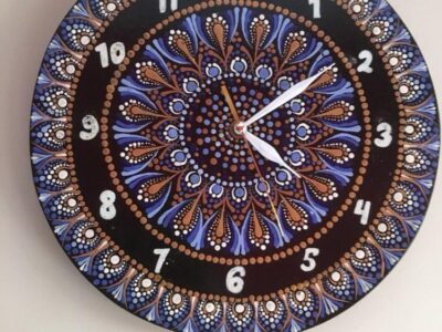 HANDPAINTED WALL CLOCK